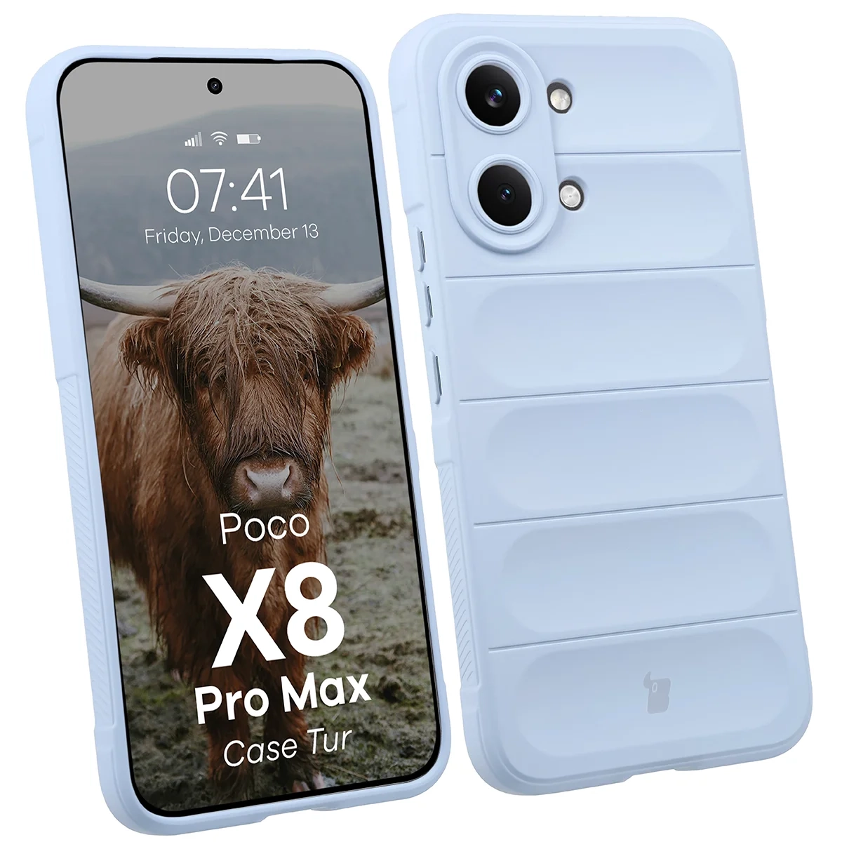 Etui Bizon Case Tur do Xiaomi POCO X8 Pro Max Jasnoniebieski