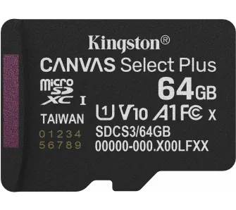 Karta pamięci Kingston Canvas Select Plus Gen3 microSDXC 64GB