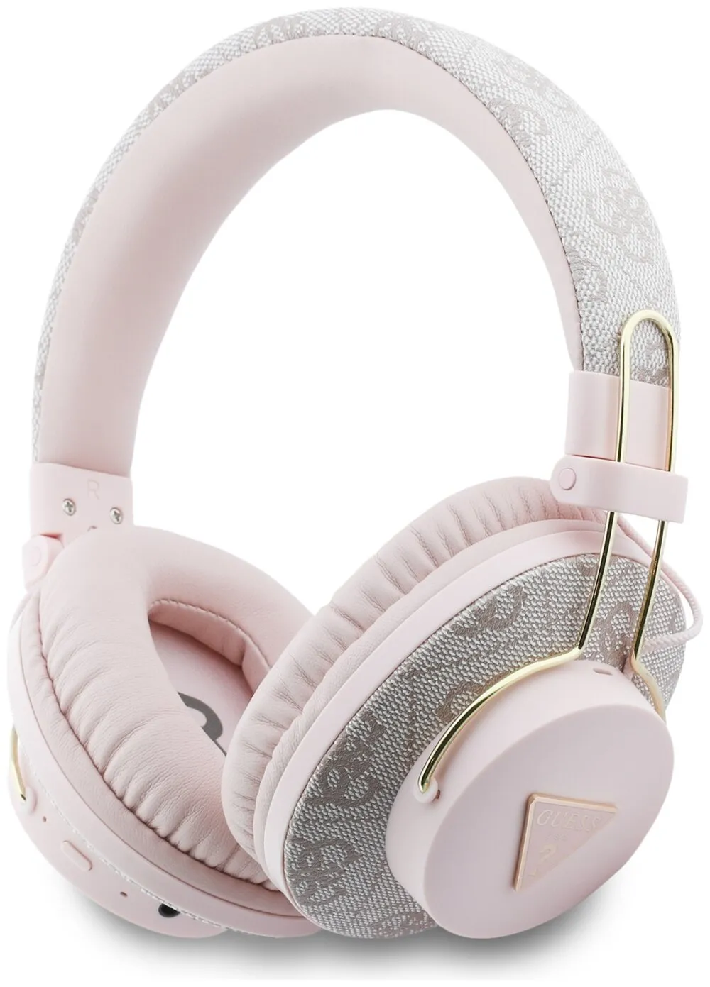Słuchawki bezprzewodowe Guess GUE005325 Triangle Logo Bluetooth ENC Nauszne Bluetooth 5.3 Różowy