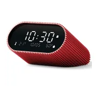 Lexon Ray Clock Saguine Red LR155SR3 z czujnikiem temperatury i wilgotności Czerwony