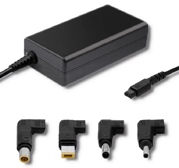 Zasilacz do laptopa Qoltec 51761 Lenovo SmartPlug 4 wtyczki 65W Czarny