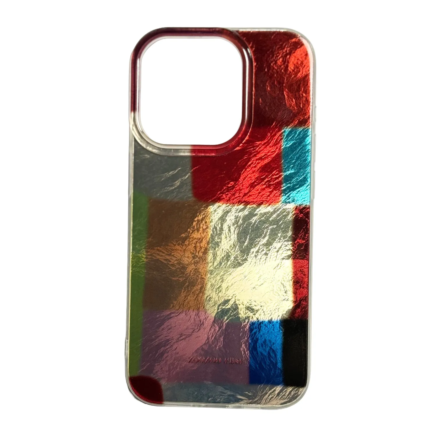 Etui Phoneskin Kolorowa Kratka do iPhone 15 Pro Kolorowy