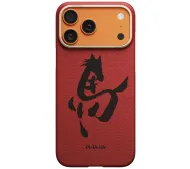 Pitaka Edge Case Ink Horse Painting do iPhone 17 Pro Czerwony