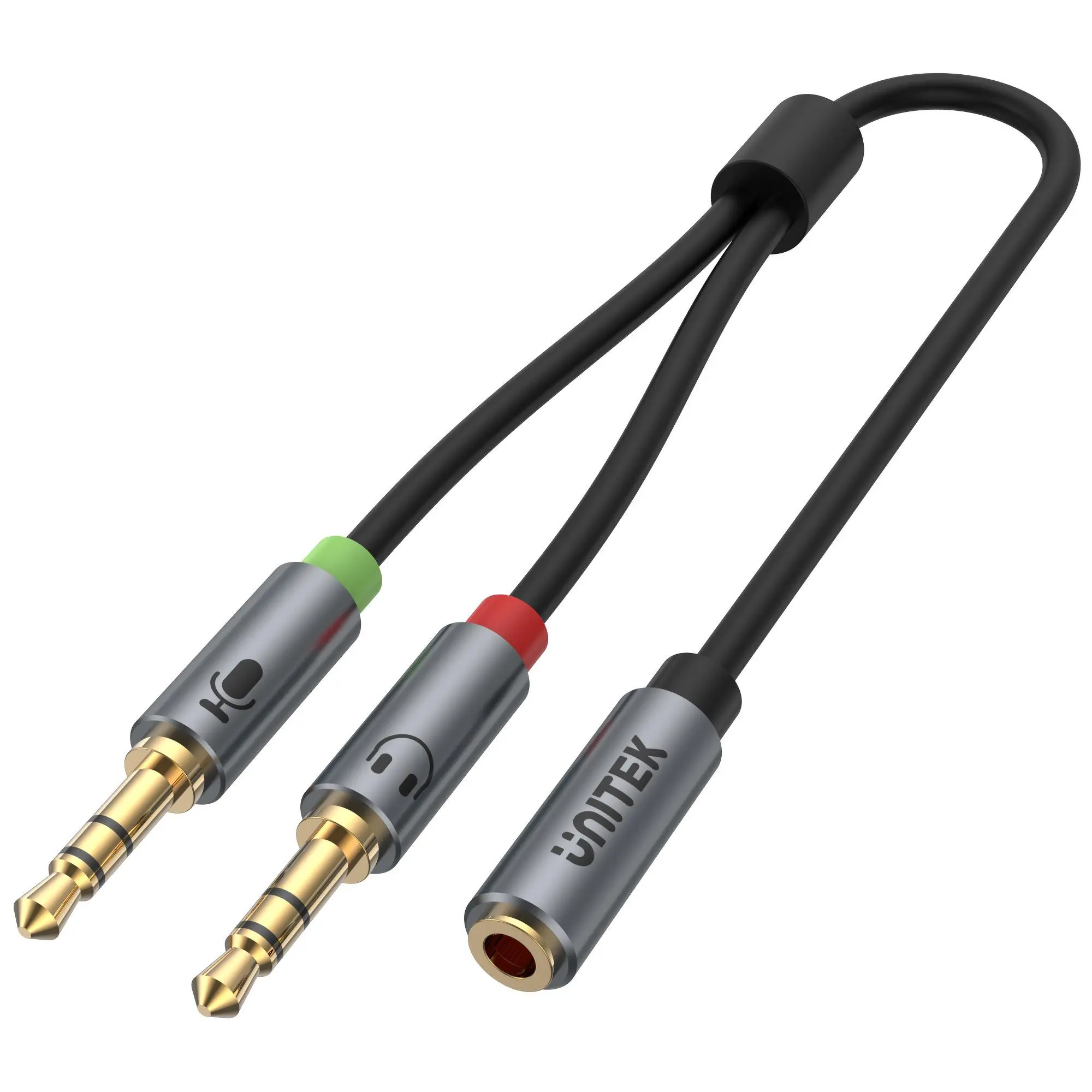 Kabel audio Unitek Y-C957ABK 0,2m Czarny