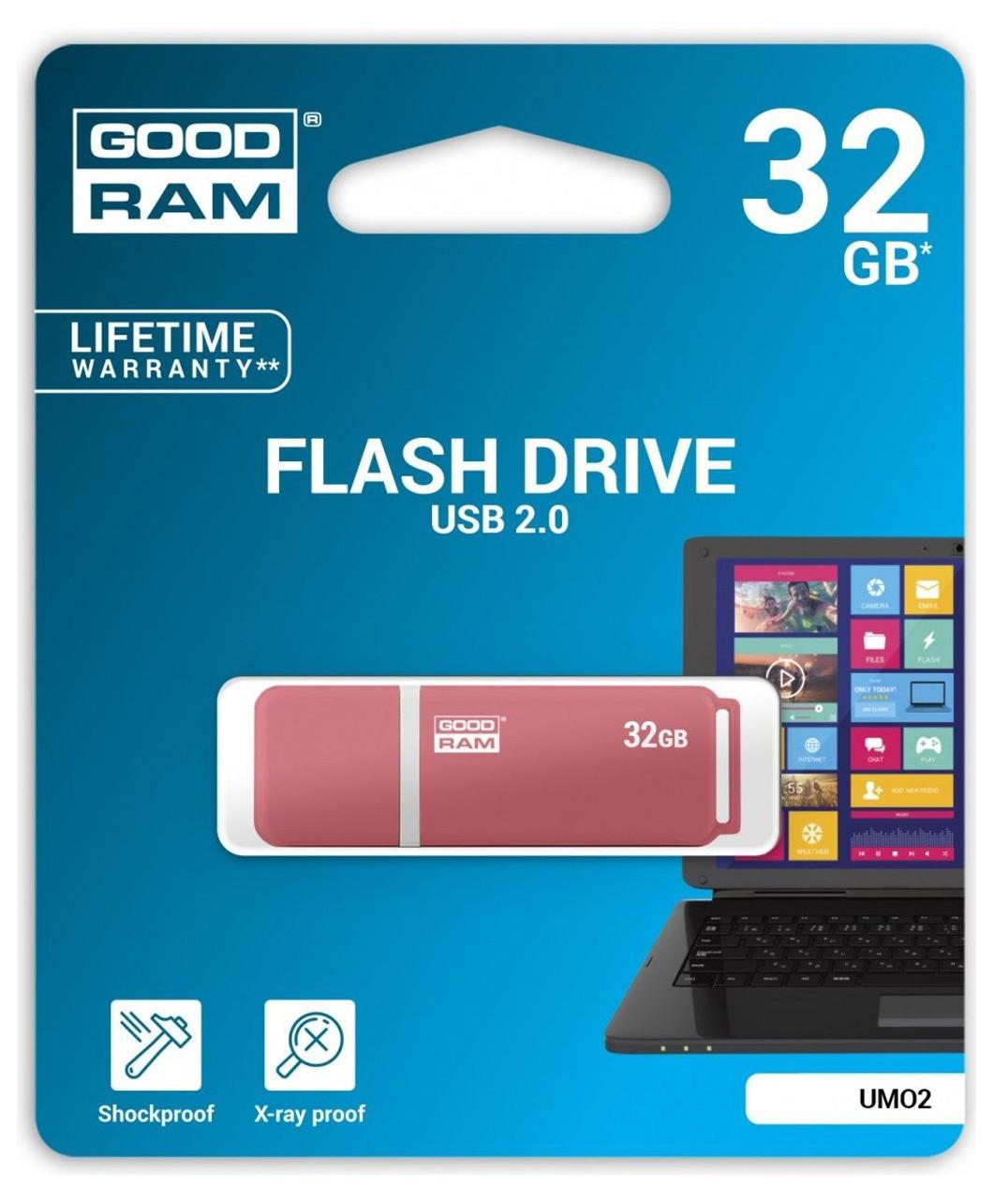 PenDrive GoodRam UMO2 32GB USB 2.0 (różowy)