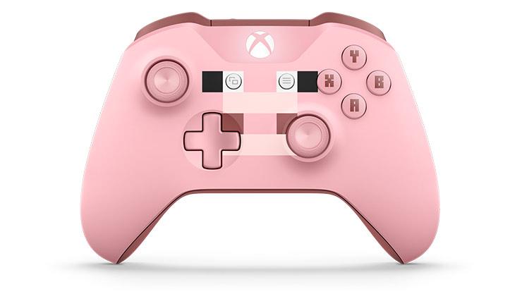 Pad Microsoft Xbox One Kontroler bezprzewodowy (minecraft pig)