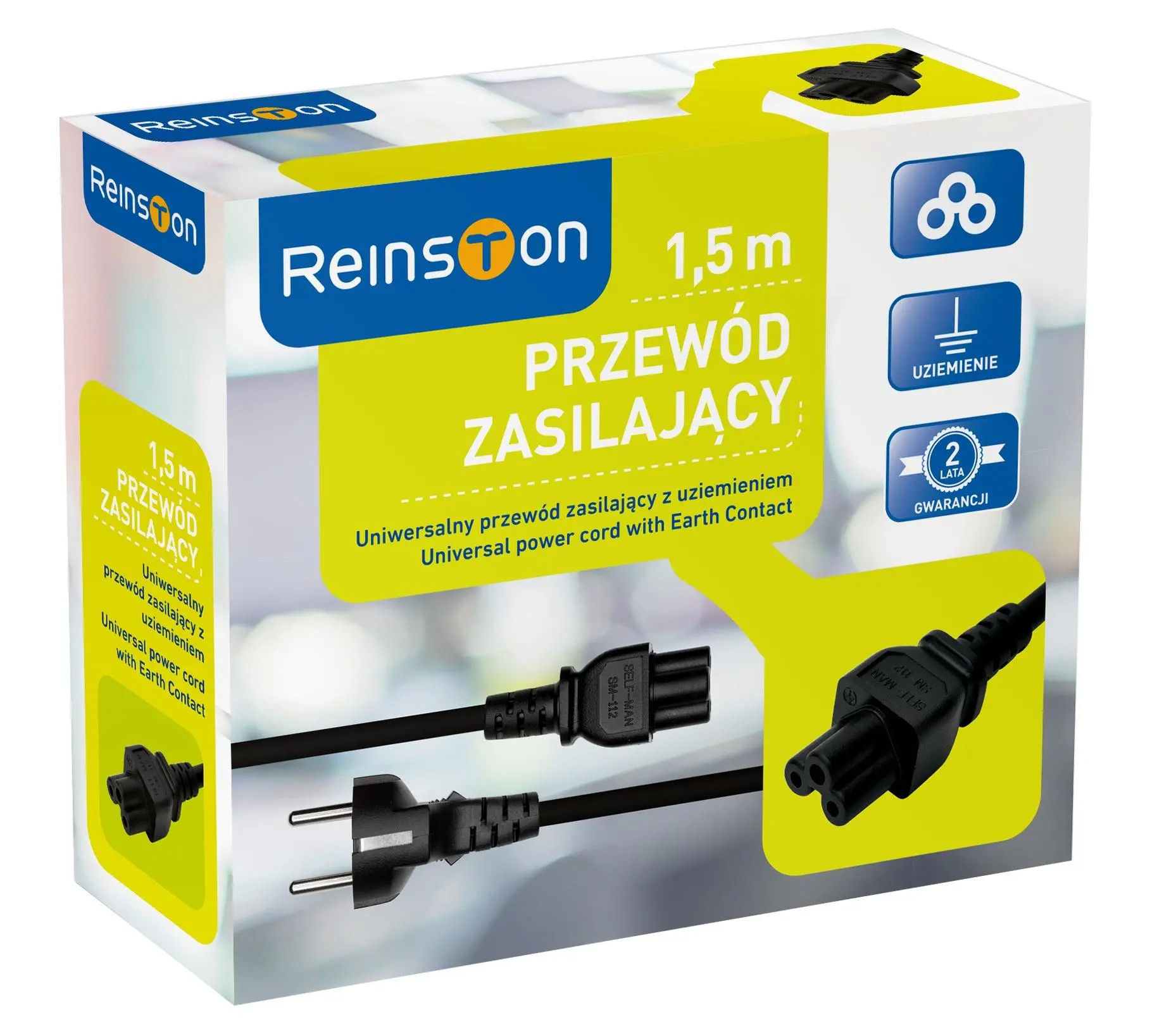 Kabel zasilający Reinston EKK12 1,5m