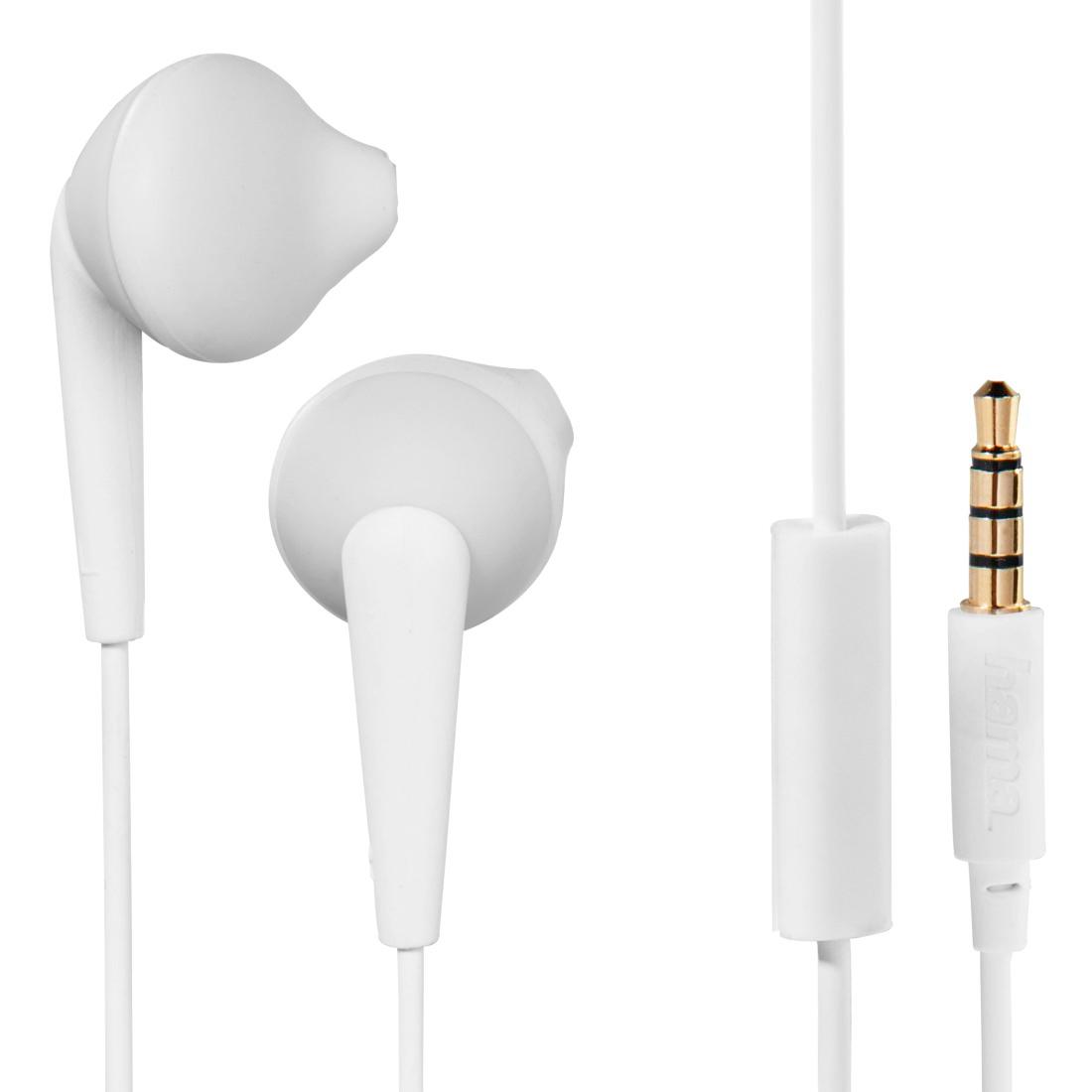 Słuchawki przewodowe Hama 00135666 Joy (biały)