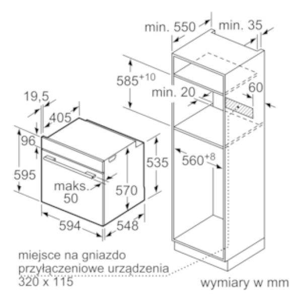 Piekarnik elektryczny Siemens HB534AER0