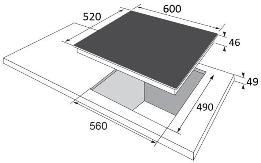 Płyta gazowa Amica PG6511XRD IN 59cm