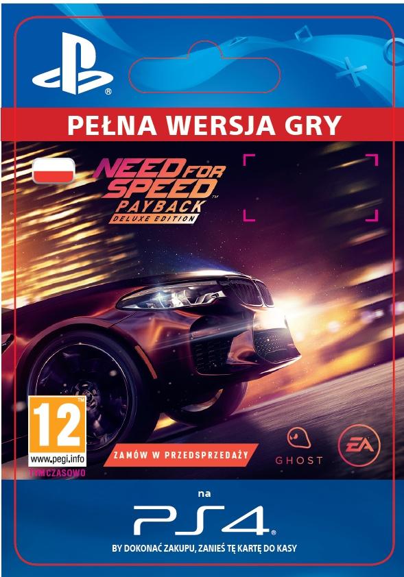 Need for Speed Payback - Edycja Deluxe [kod aktywacyjny] Gra na PS4 (Kompatybilna z PS5)