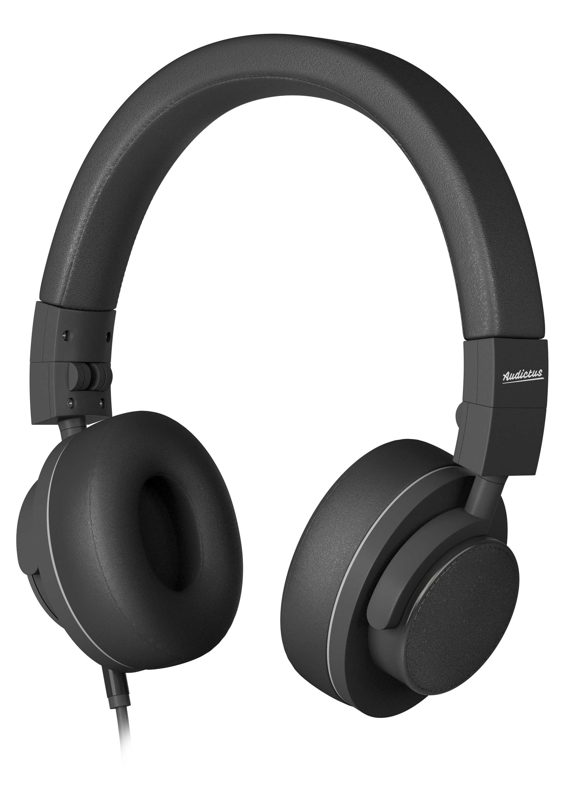 Słuchawki przewodowe Audictus Dreamer - nauszne - mikrofon - czarny