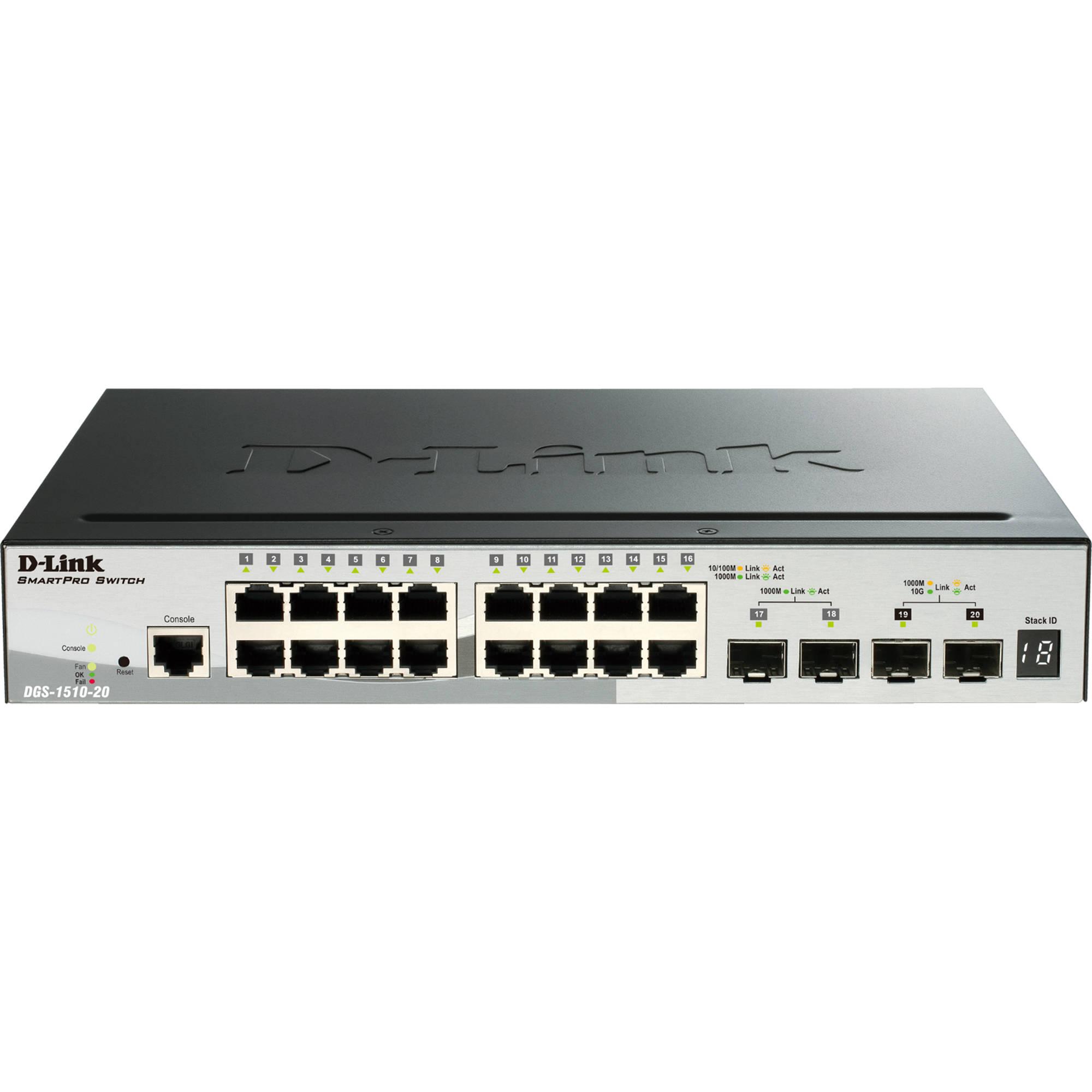 Switch D-Link DGS-1510-20 Czarny