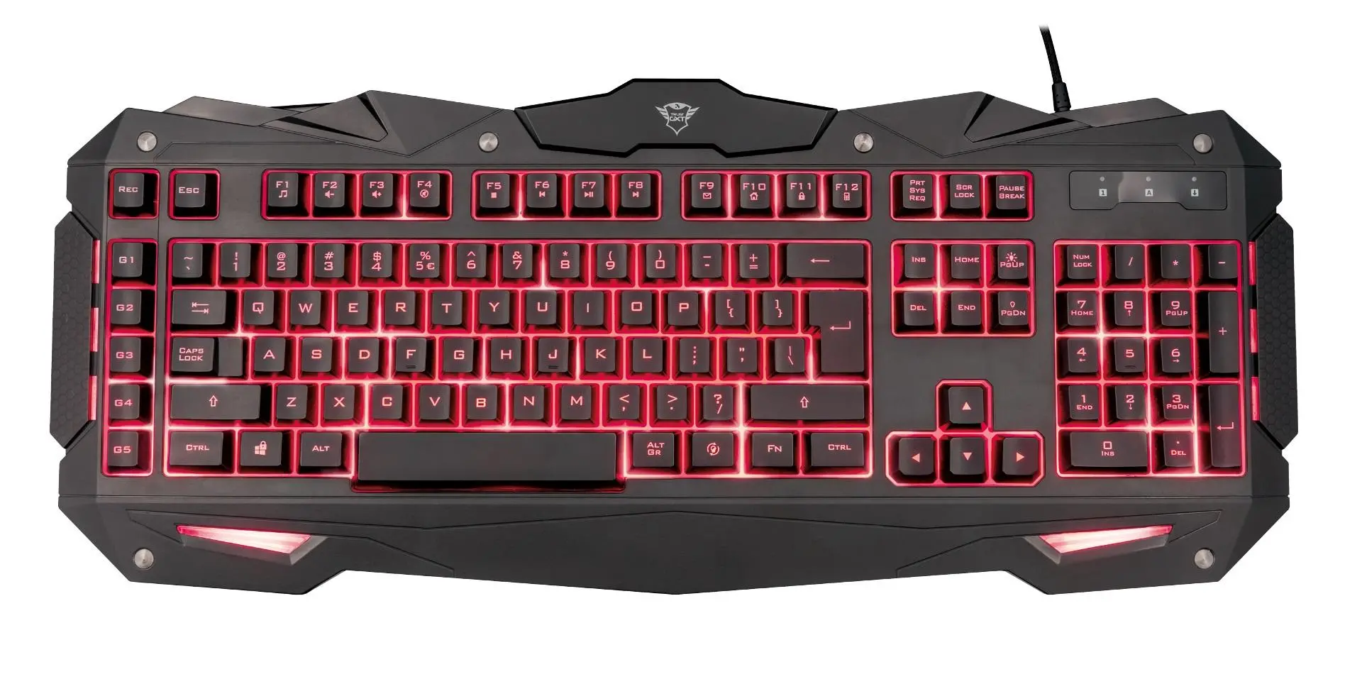 Klawiatura membranowa Trust GXT 840 Myra Czarny