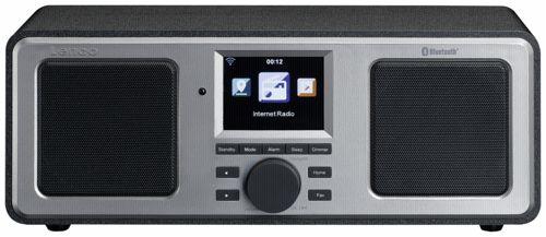 Radioodbiornik Lenco DIR-150 Radio FM Internetowe Bluetooth Czarno-srebrny