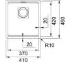 Zlewozmywak Franke Kanon KNG 110-37 Granitowy Onyx