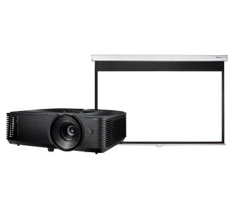 projektor multimedialny Optoma HD144X + ekran DS.-9092PWC 203x115 92"