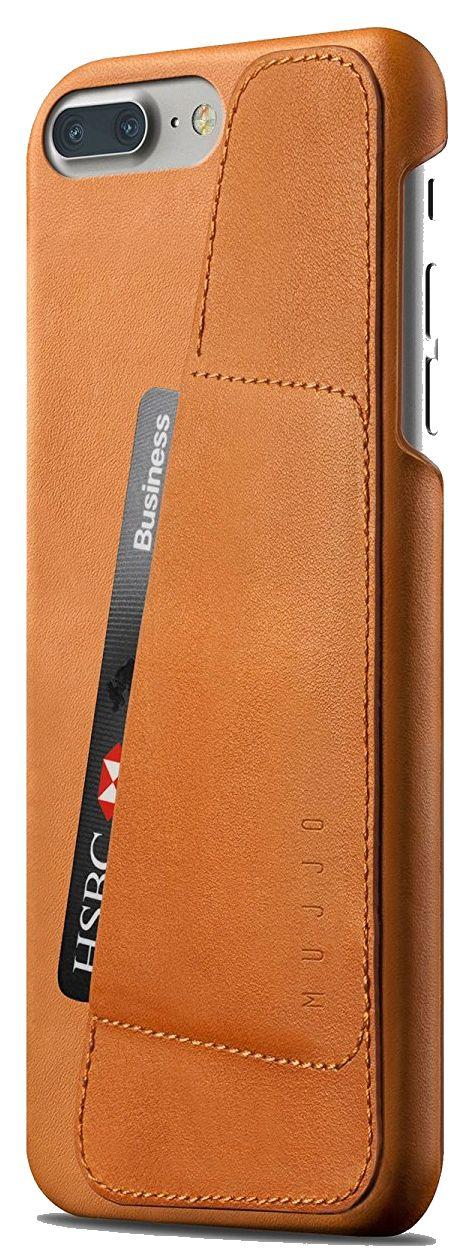 Mujjo Leather Wallet Case iPhone 8 Plus (brązowy)