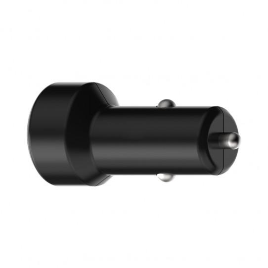 Xqisit Car Charger 5,4A Dual USB+USB-C (czarny)