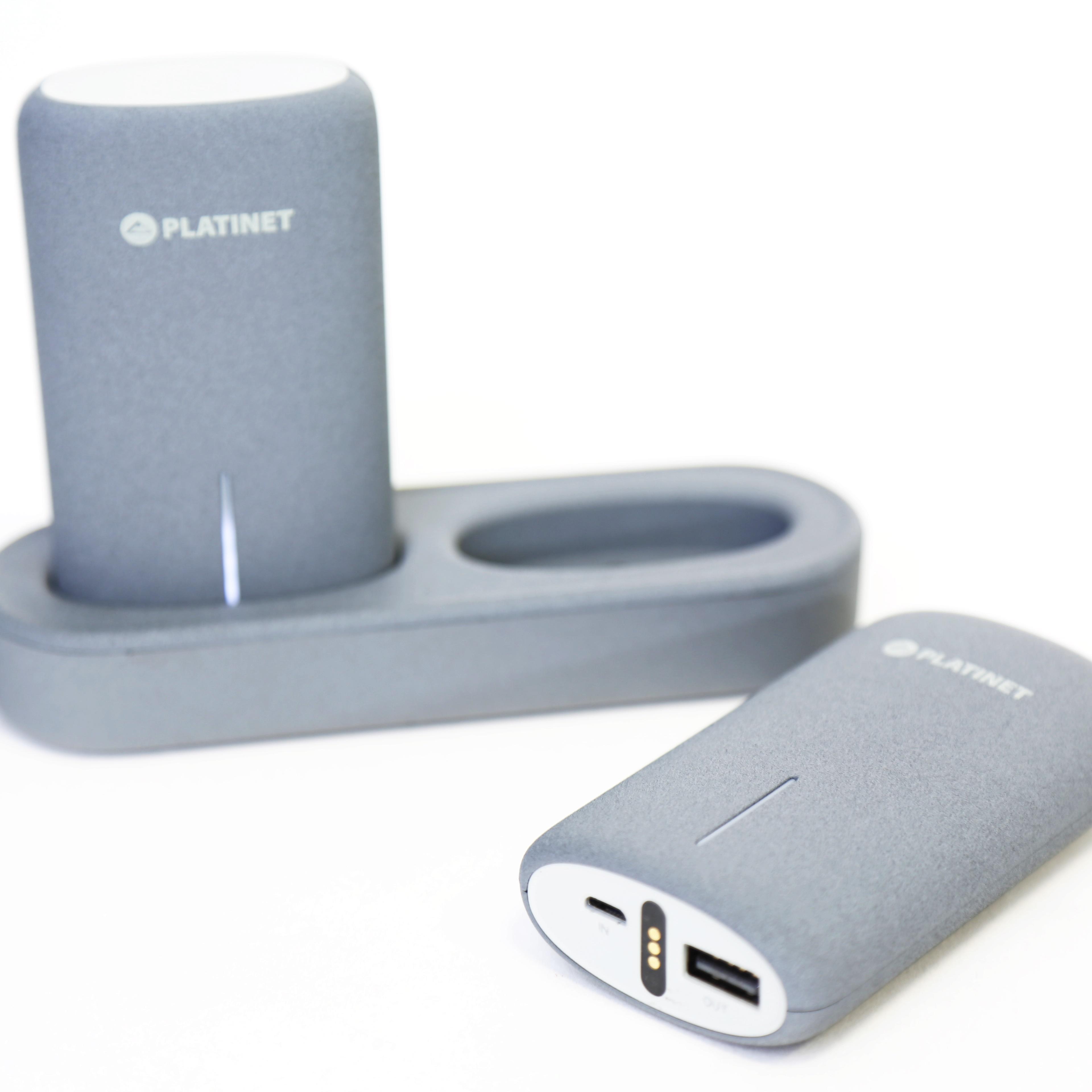 Powerbank Platinet PMPB5DG Dual 2 x 5000mAh Docking Station (szary)