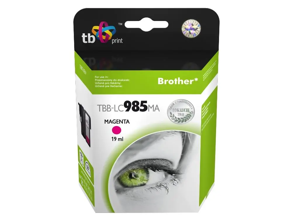 Tusz TB Print TBB-LC985MA (zamiennik LC-985M) Purpurowy 19 ml