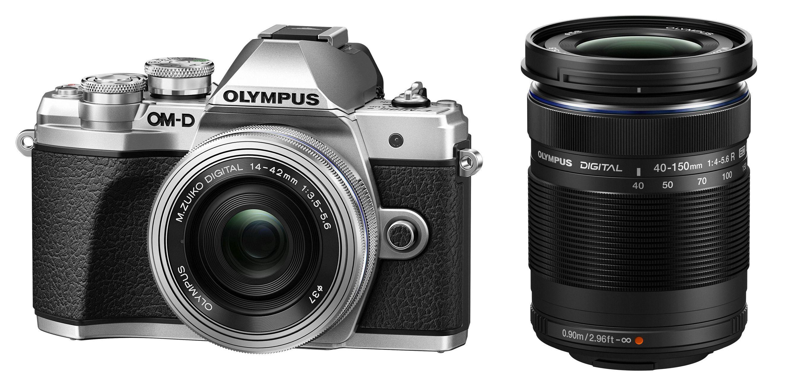 Olympus OM-D E-M10 Mark III + 14-42 mm EZ + 40-150 mm R (srebrny)