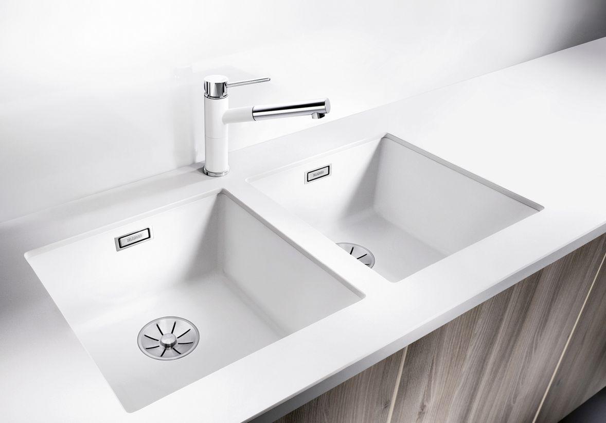 Zlewozmywak Blanco SUBLINE 400-U 523427 - jaśmin - granitowy - podwieszany