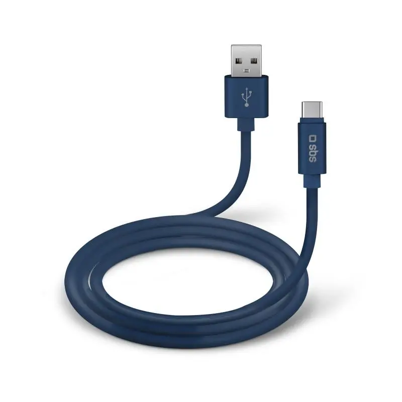 Kabel SBS TECABLPOLOTYPECB USB typ C silikon POLO 1,5m Niebieski