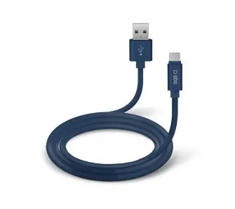 Kabel SBS TECABLPOLOTYPECB USB typ C silikon POLO 1,5m Niebieski