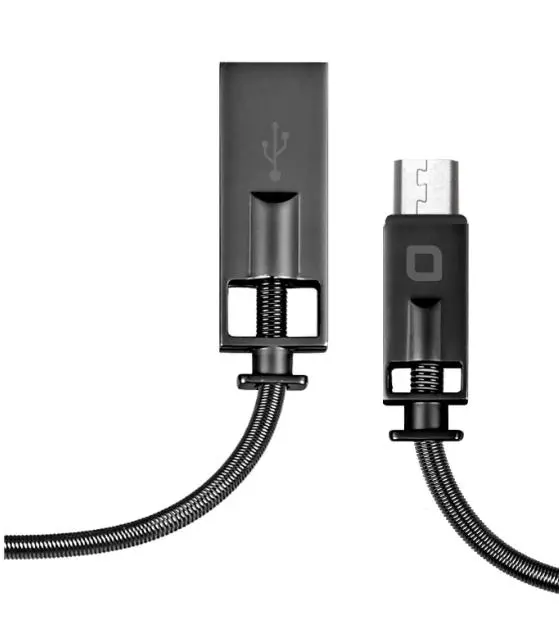 Kabel SBS TECABLELUXMICROG Micro USB METAL oplot 1m Czarny