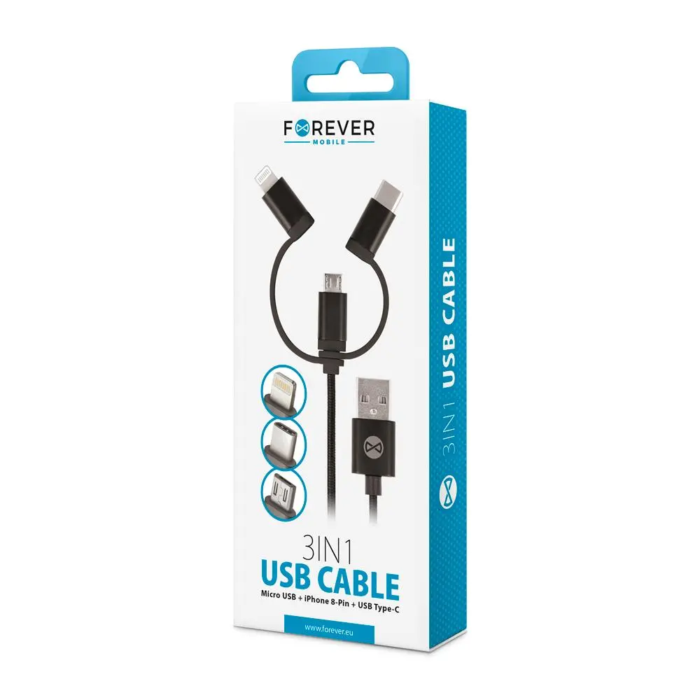 Kabel Forever T_01626 Czarny