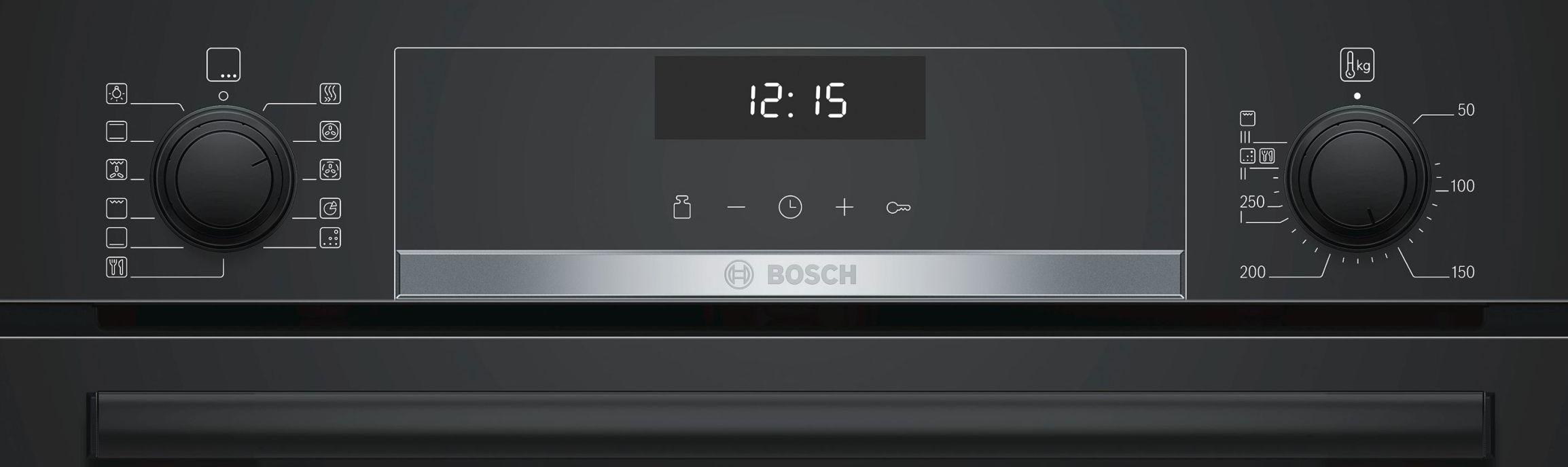 Piekarnik elektryczny Bosch HBA5570B0 - termoobieg - prowadnice teleskopowe