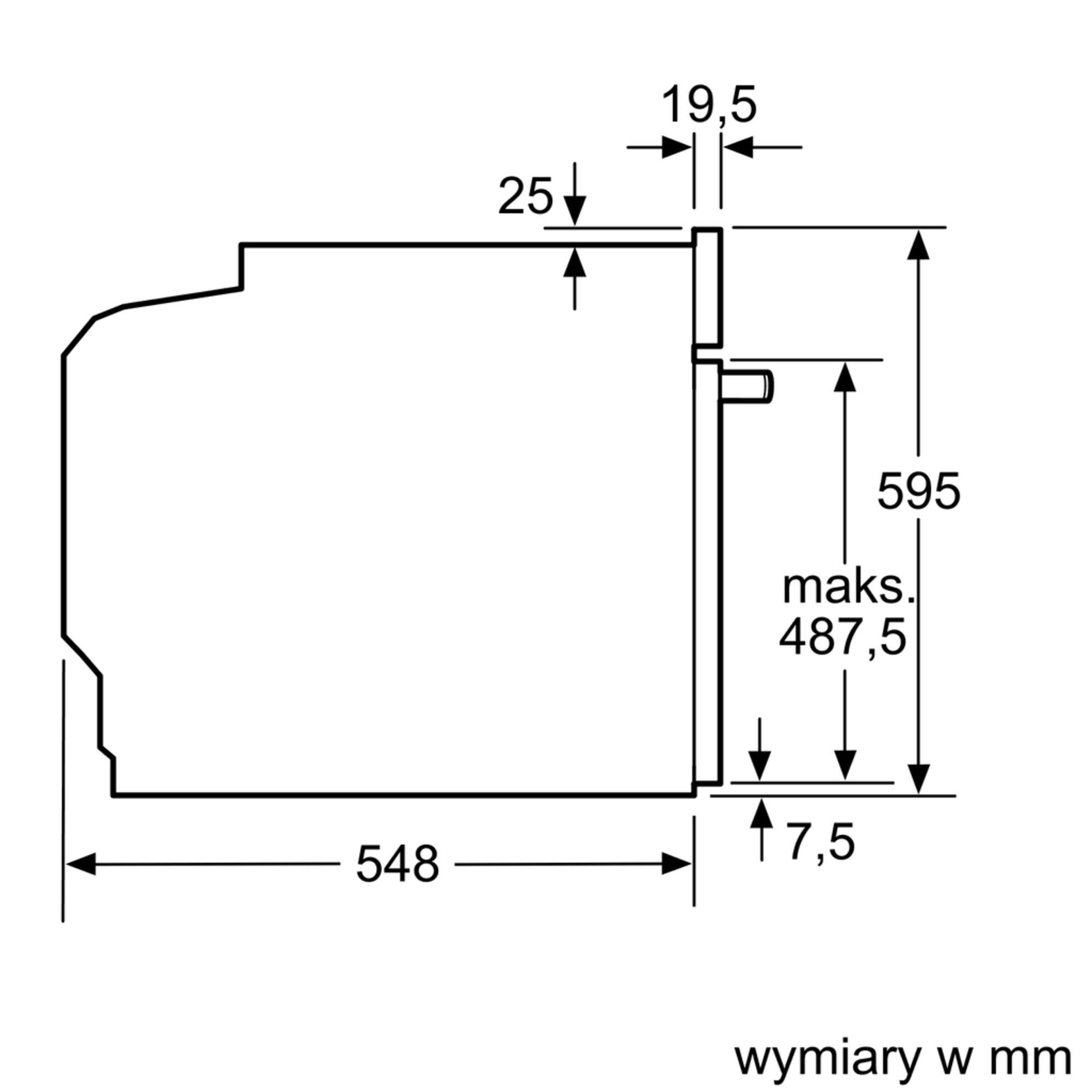 Piekarnik elektryczny Bosch HBA5570B0 - termoobieg - prowadnice teleskopowe