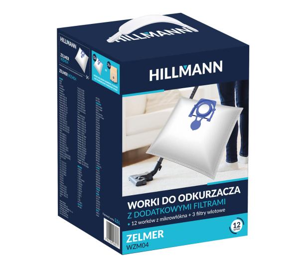 Worki do odkurzacza HILLMANN WZM04 12szt. + 3 filtry