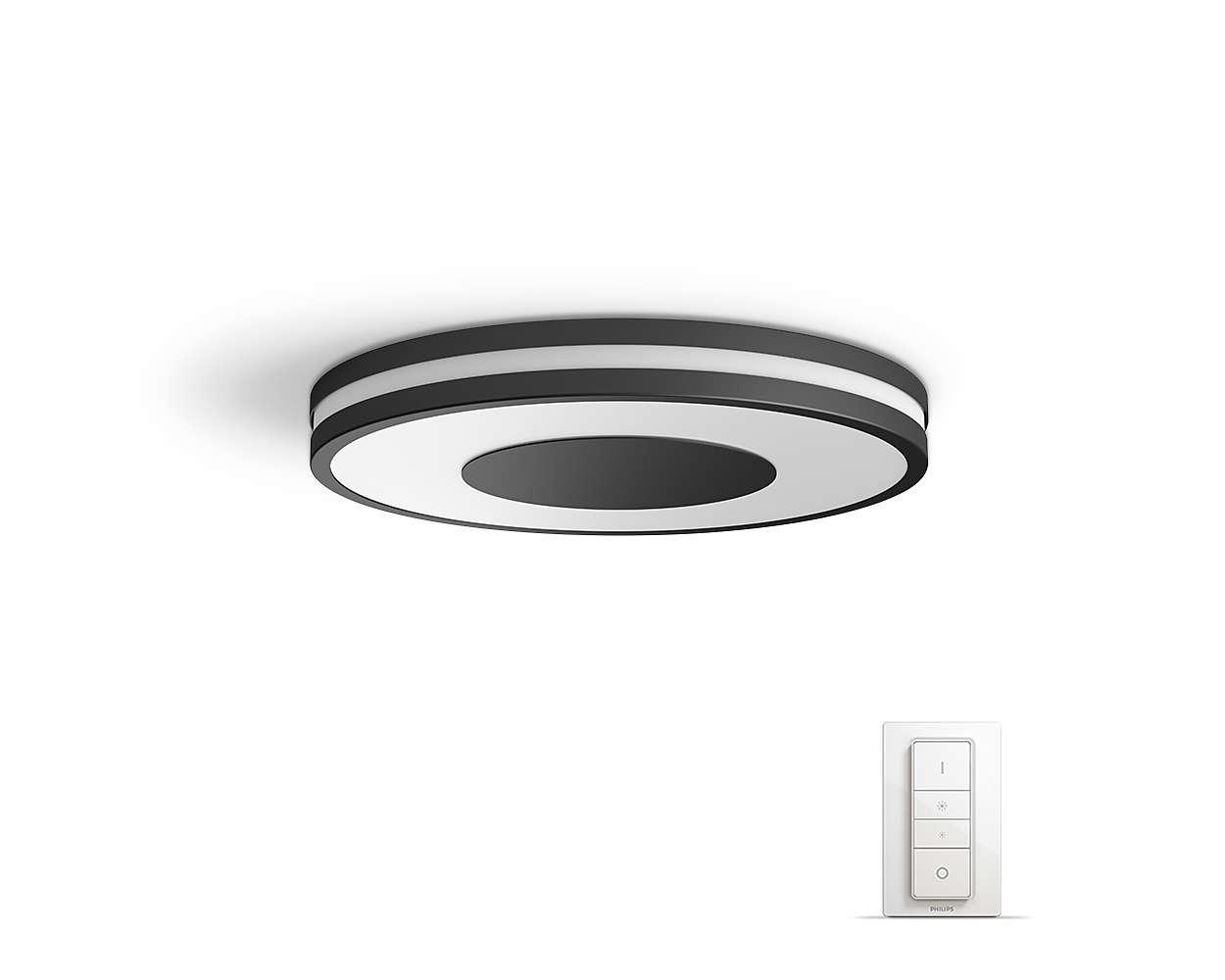 Lampa sufitowa Philips Hue White Ambiance Being (czarny) + regulator przyciemniania
