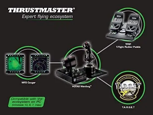 Thrustmaster HOTAS Warthog FLight Stick do PC Przewodowy, Joystick