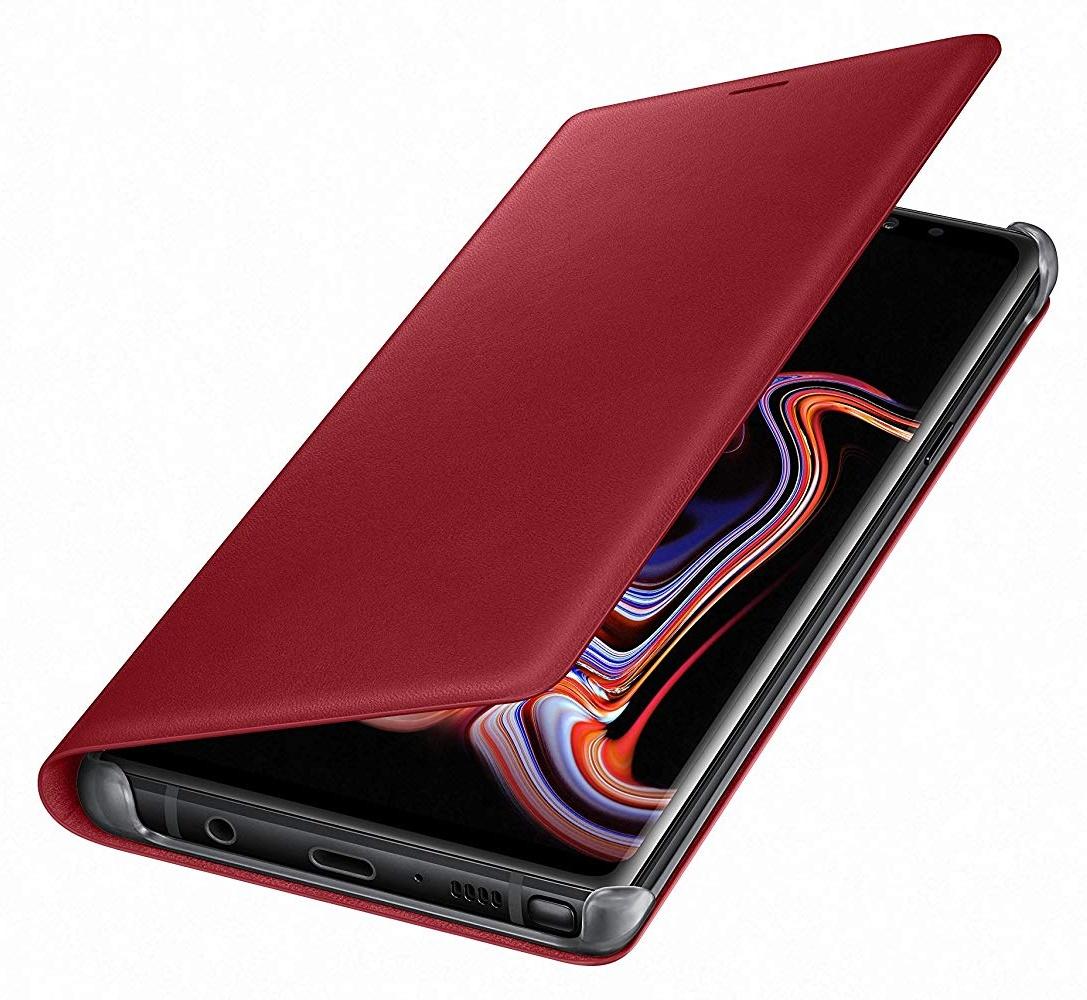 Etui Samsung Leather View Cover do Galaxy Note9 (czerwony)