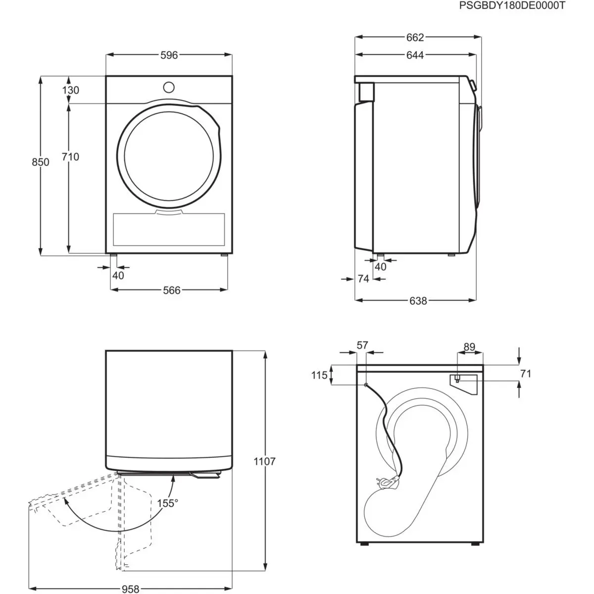 Suszarka Electrolux 800 UltraCare EW8H359SP 63,8cm 9kg