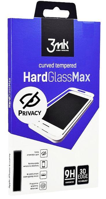 Szkło hartowane 3mk HardGlass Max Privacy iPhone 6 Plus (biały)