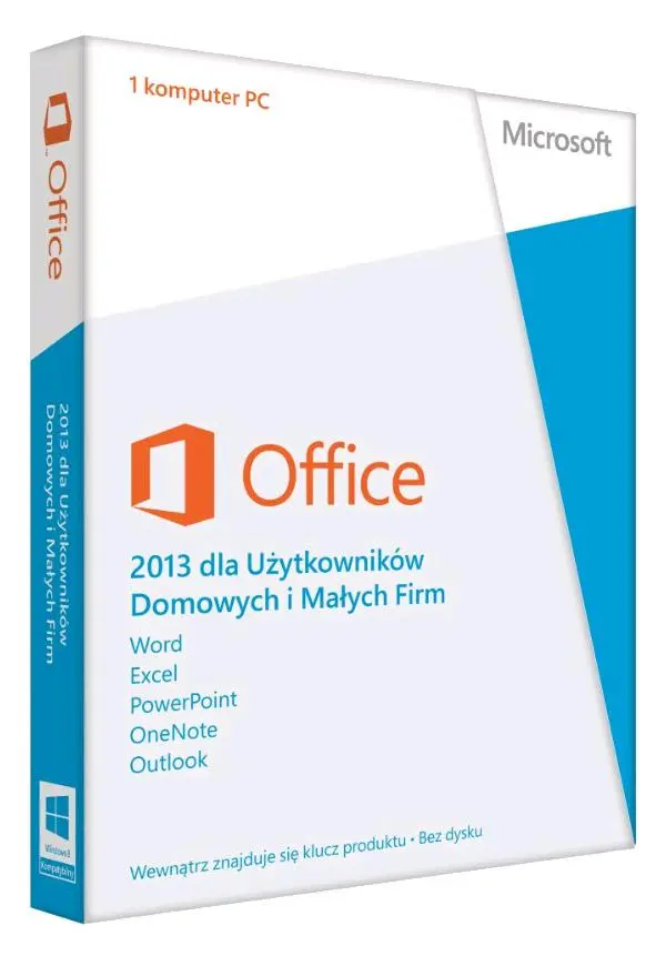 Program Microsoft Office 2013 Użytkownicy Domowi i Małe Firmy PL