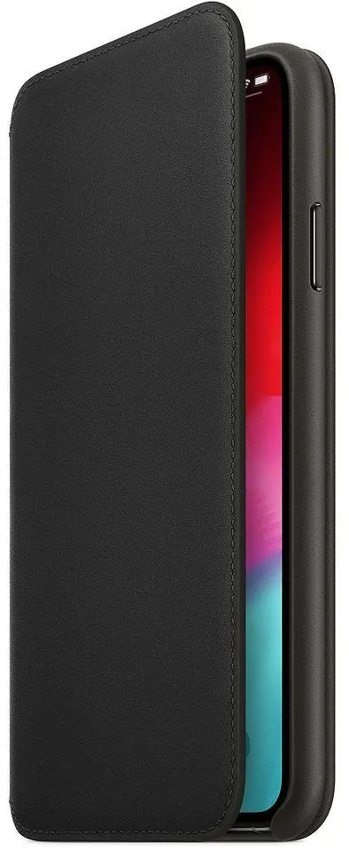 Etui Apple Leather Folio do iPhone Xs Max Czarny
