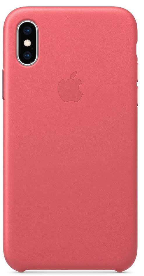 Apple Leather Case iPhone Xs MTEU2ZM/A (zgaszony róż)