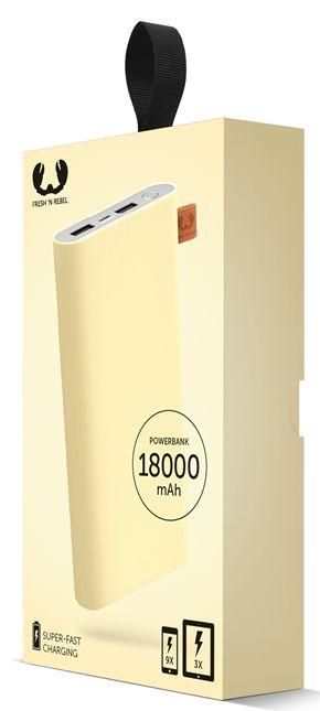 Powerbank Fresh 'n Rebel 18000 mAh Buttercup