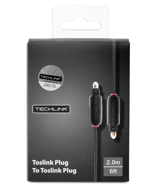 Kabel optyczny Techlink 103212 2m Czarny