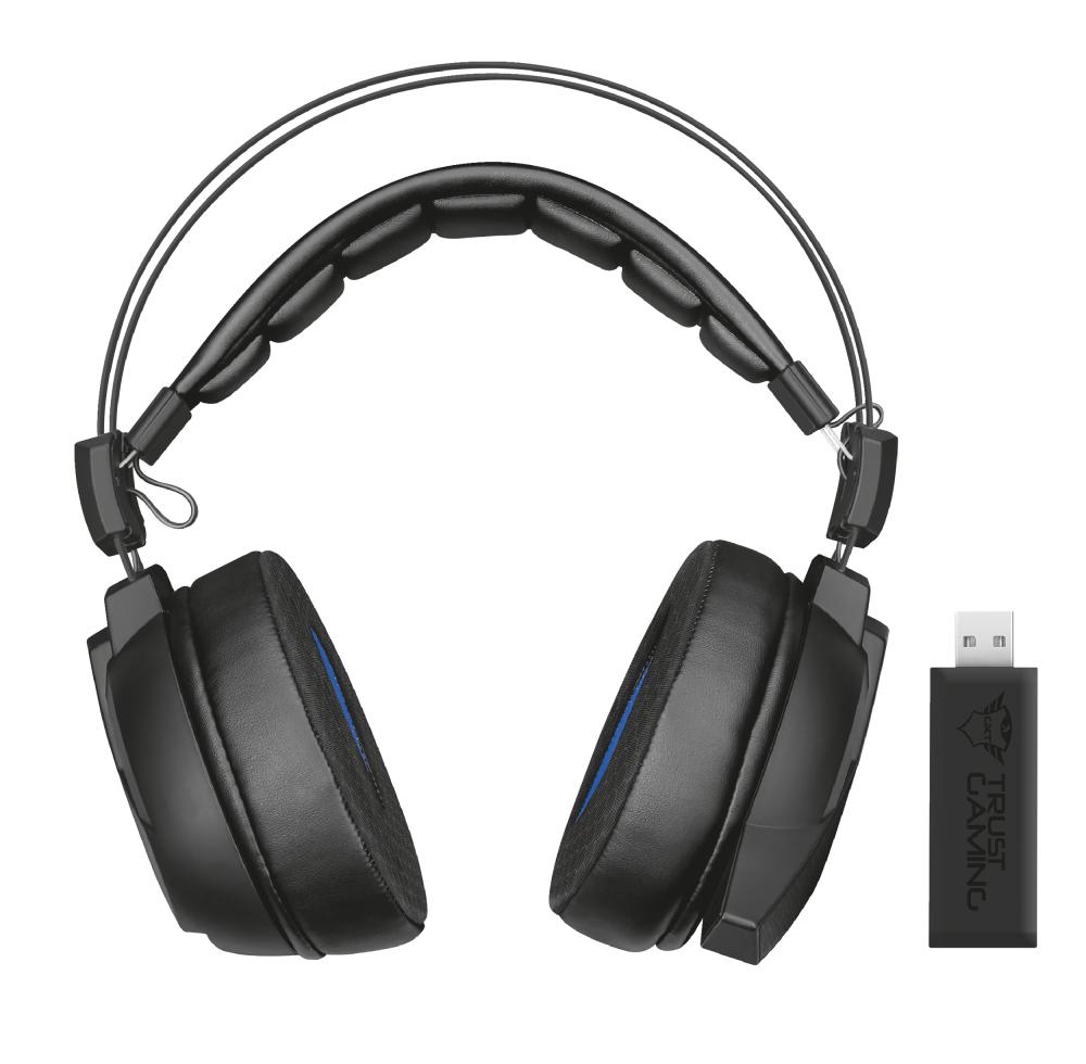 Słuchawki bezprzewodowe z mikrofonem Trust GXT 393 Magna Wireless 7.1 Surround Gaming Headset