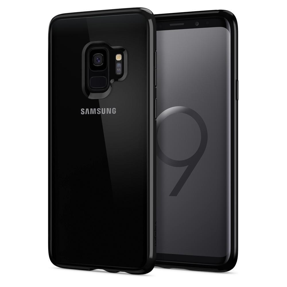 Etui Spigen Ultra Hybrid 592CS22840 do Samsung Galaxy S9 (przezroczysty-czarny)