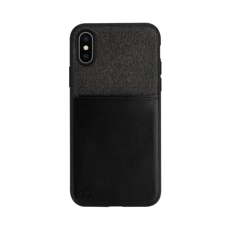 Xqisit Card Case iPhone Xr (czarny)