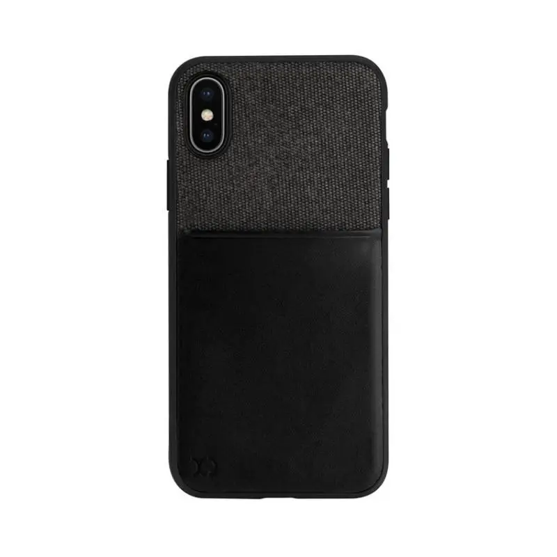Etui Xqisit Card Case do iPhone Xs Max Czarny