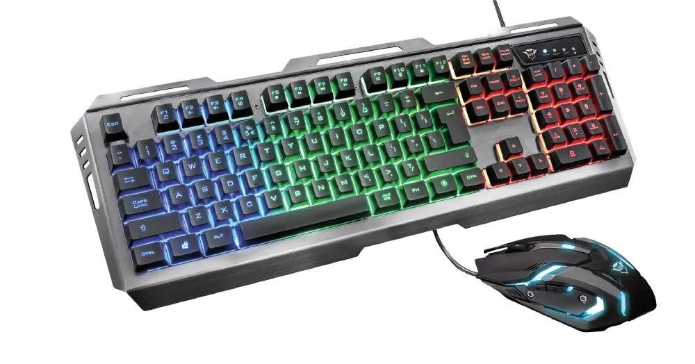 Zestaw Trust GXT 845 Tural Gaming Combo Srebrny
