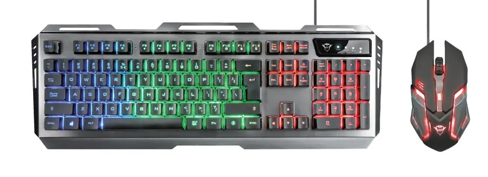 Zestaw Trust GXT 845 Tural Gaming Combo Srebrny